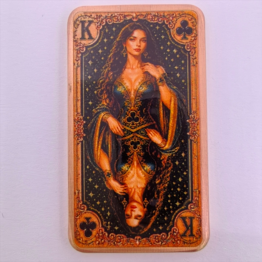 Vintage Collectible Playing Cards - 1oz .999 Batang Tembaga Murni Kartu