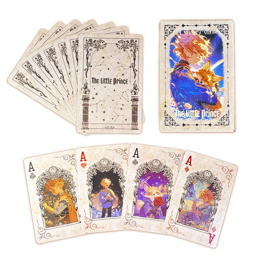 Vintage Collectible Playing Cards - 55 Buah 57*88Mm Kartu Bermain Pangeran