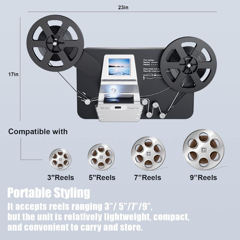 Konverter Film 8mm & Super 8 k - Super 8 Film Reel ulasan dan harga