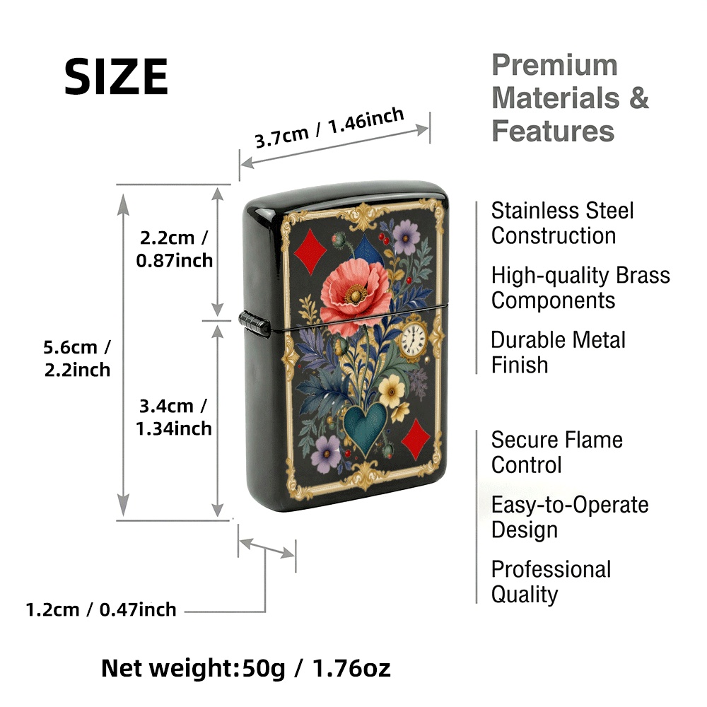 Pemantik Api Model Flip Top Be - Vintage Collectible Playing Cards ulasan dan harga