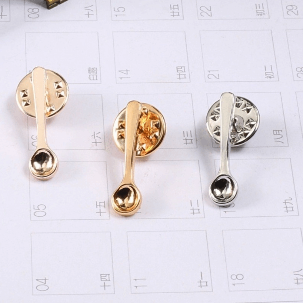 Bros Pin Sendok Kopi Desain Ba - Collectible Vintage Brooches ulasan dan harga