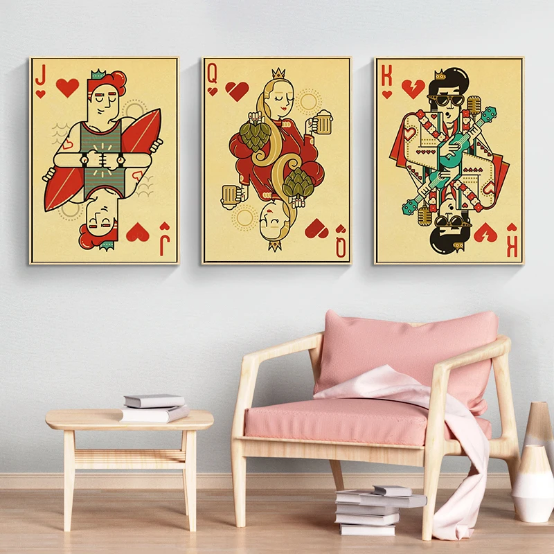 Poster Kutipan Kartu Remi Kole - Vintage Collectible Playing Cards ulasan dan harga