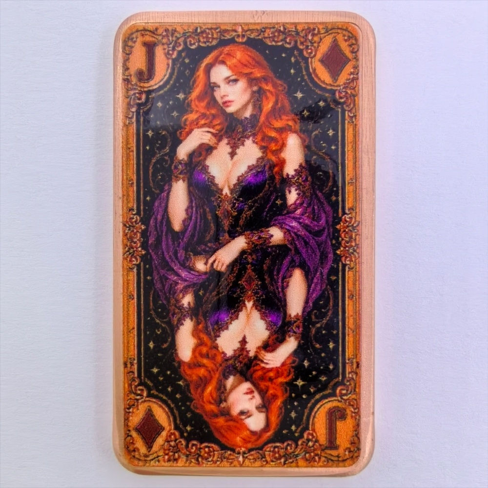 1oz .999 Batang Tembaga Murni  - Vintage Collectible Playing Cards ulasan dan harga