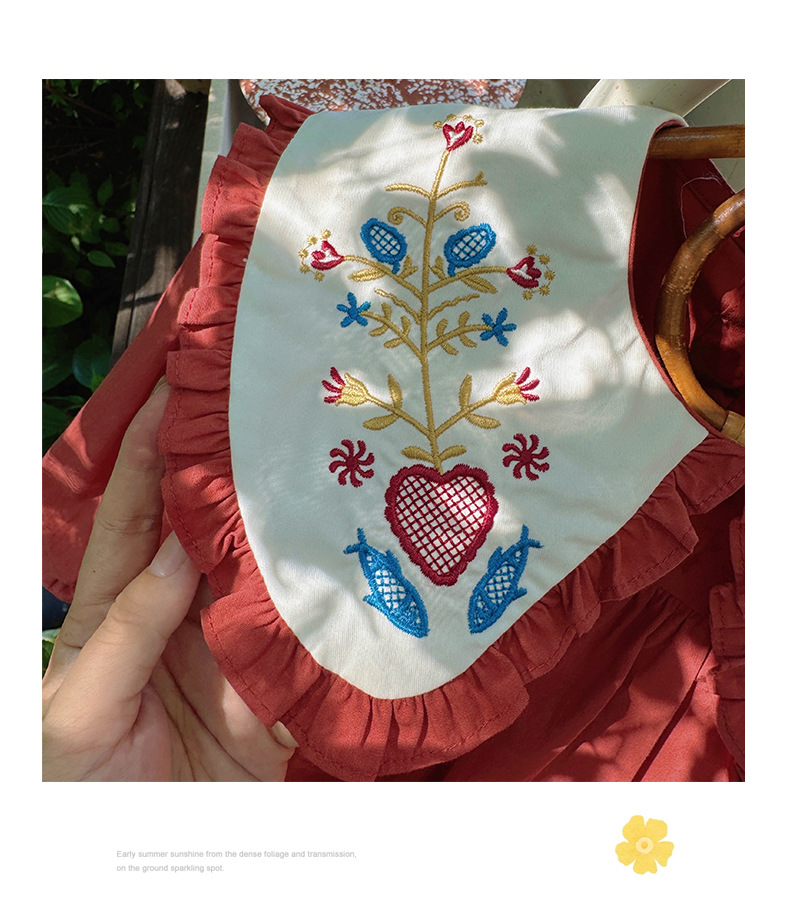 Gaun Bordir Kerah Boneka Lenga - Vintage Collectible Baby Dolls ulasan dan harga